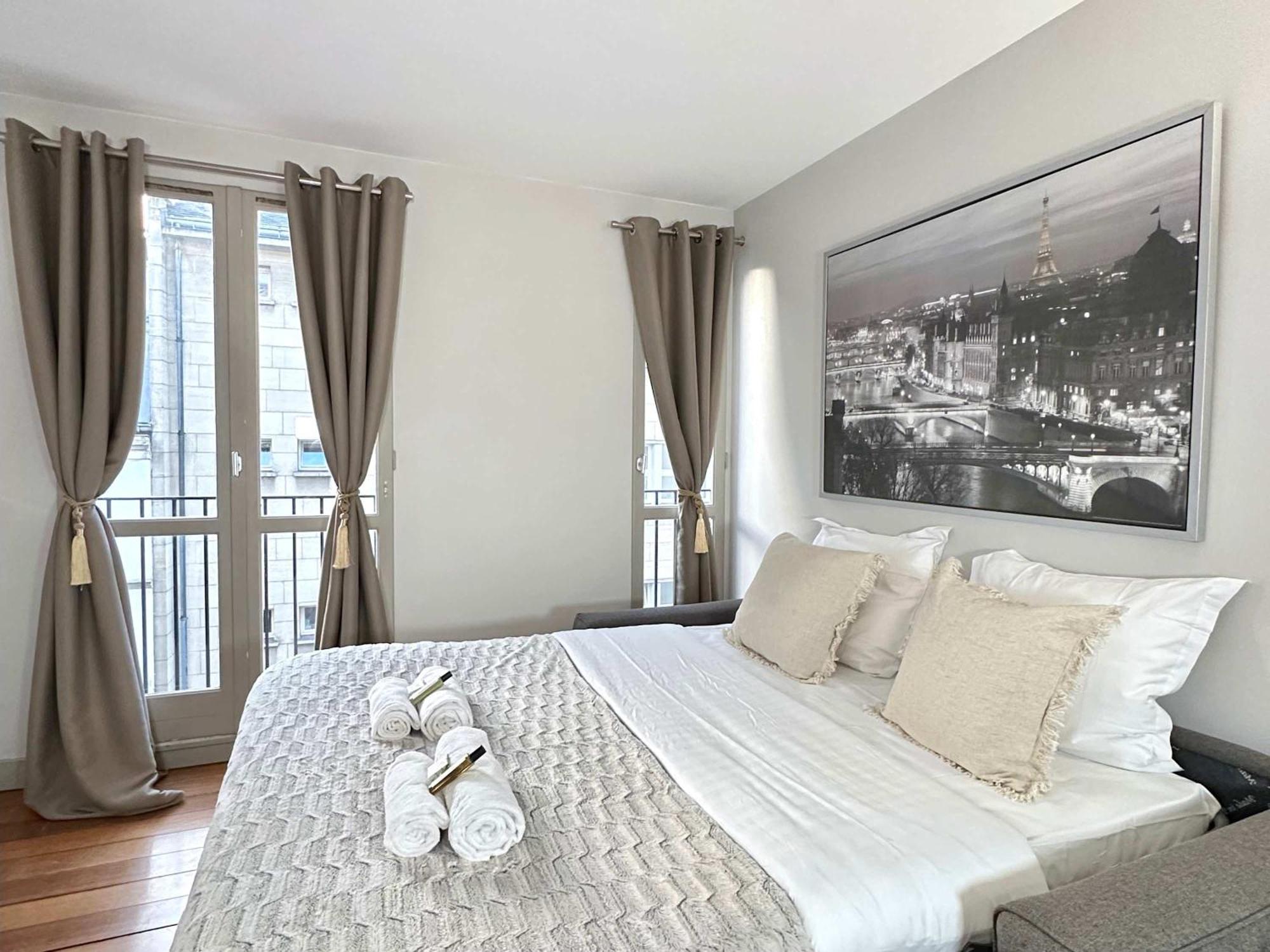 Beautiful Calm Studio In Le Marais Paris Exteriör bild